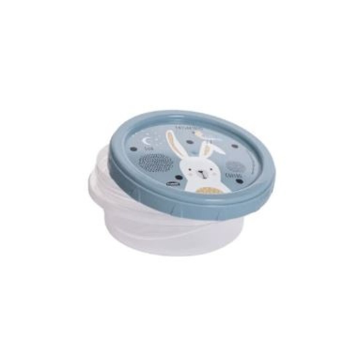 Recipiente Plástico Rosca Dec 390 Ml Nordico Azul 