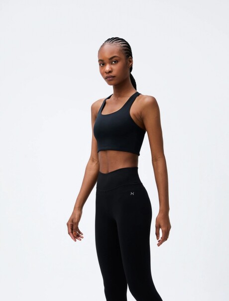 TOP DEPORTIVO HERO CON FIBRA LYCRA® NEGRO