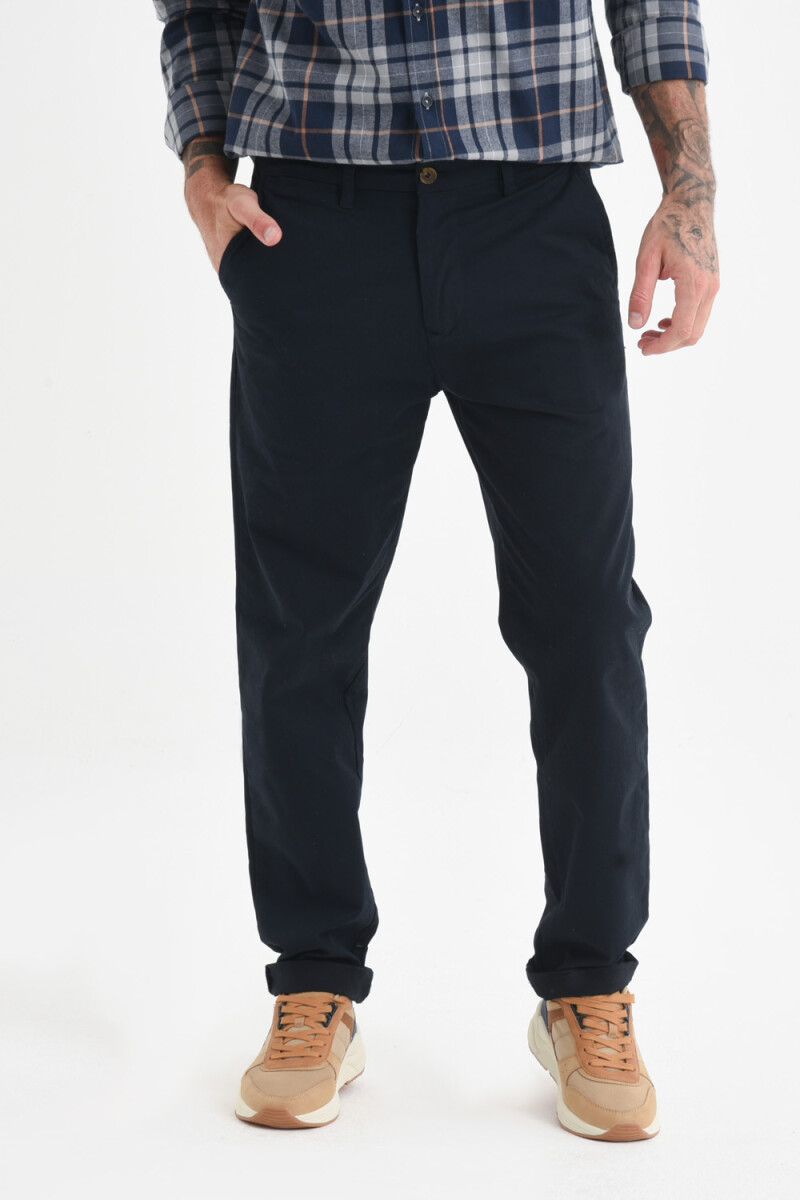 Pantalón chino Azul Marino