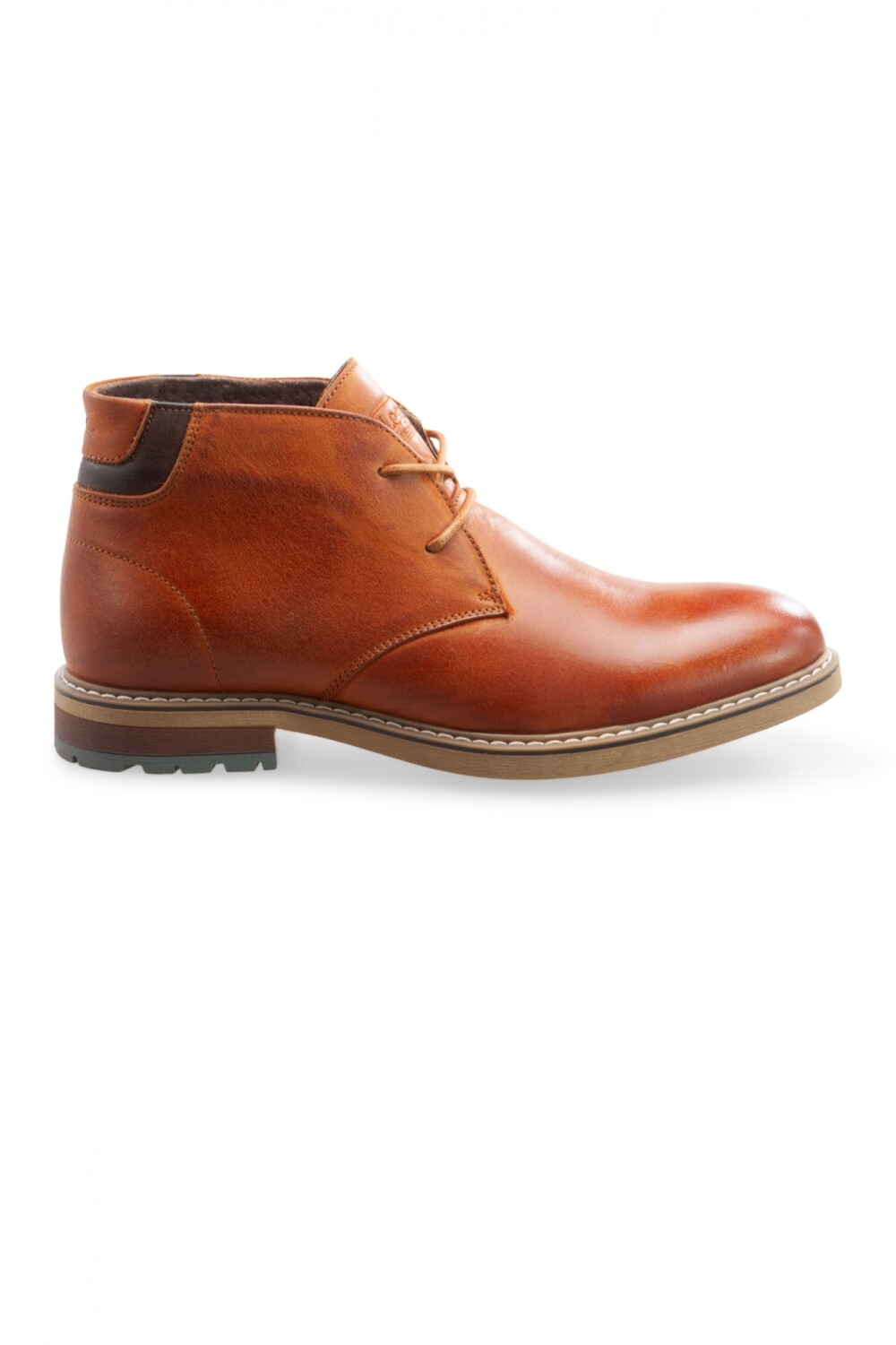 BOTA CUERO CON CORDONES Marron