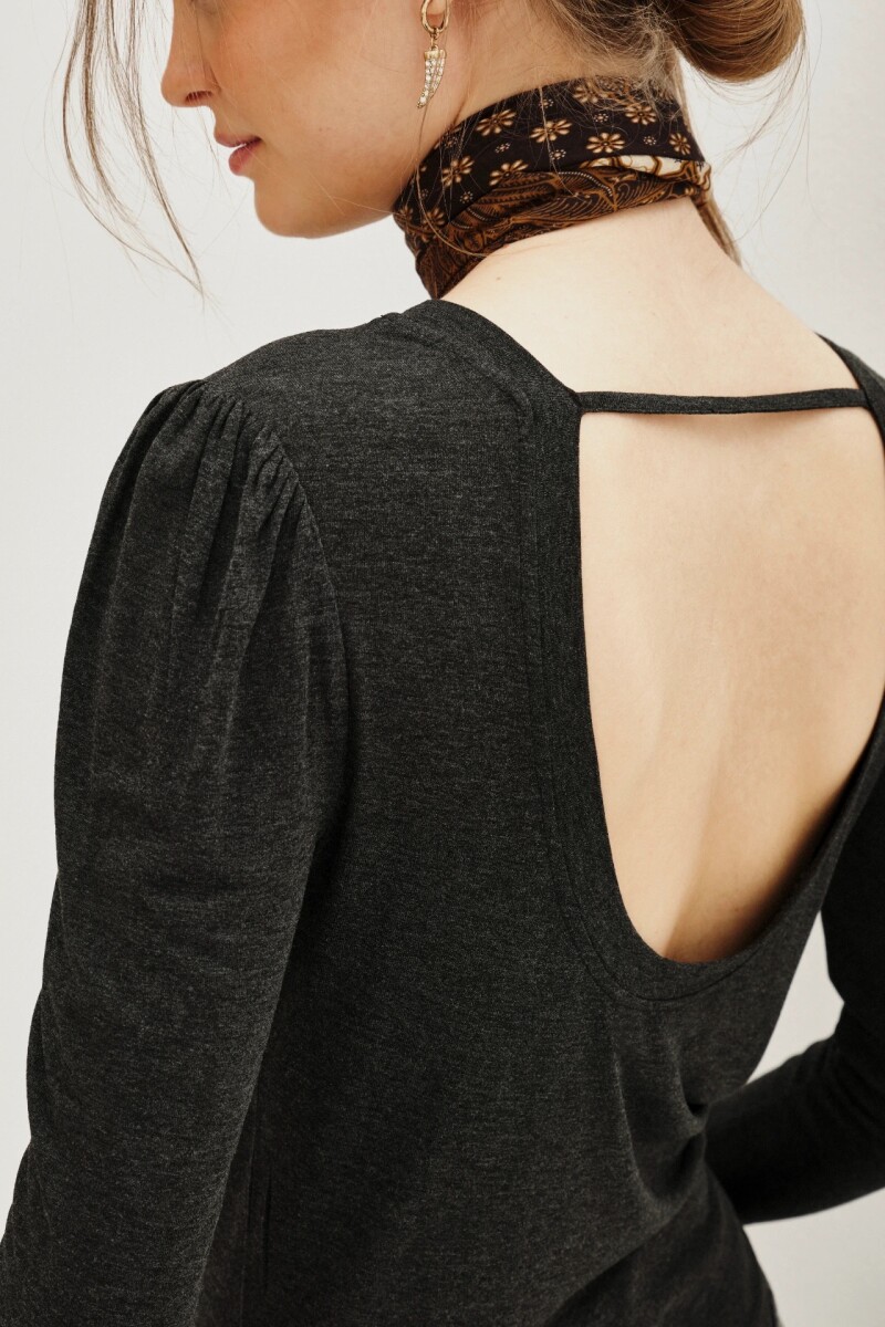 Remera Ginna Gris Melange