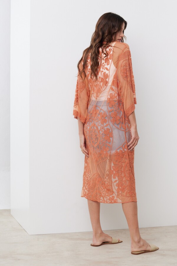 Kaftan Bordado TERRACOTA