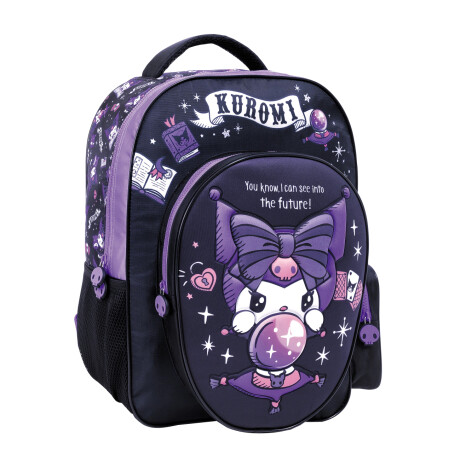 Mochila Kuromi 17" Negra y Violeta