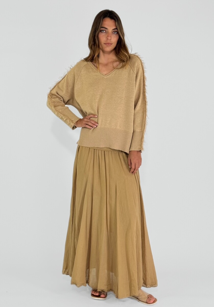 POLLERA BRENTA - CAMEL 