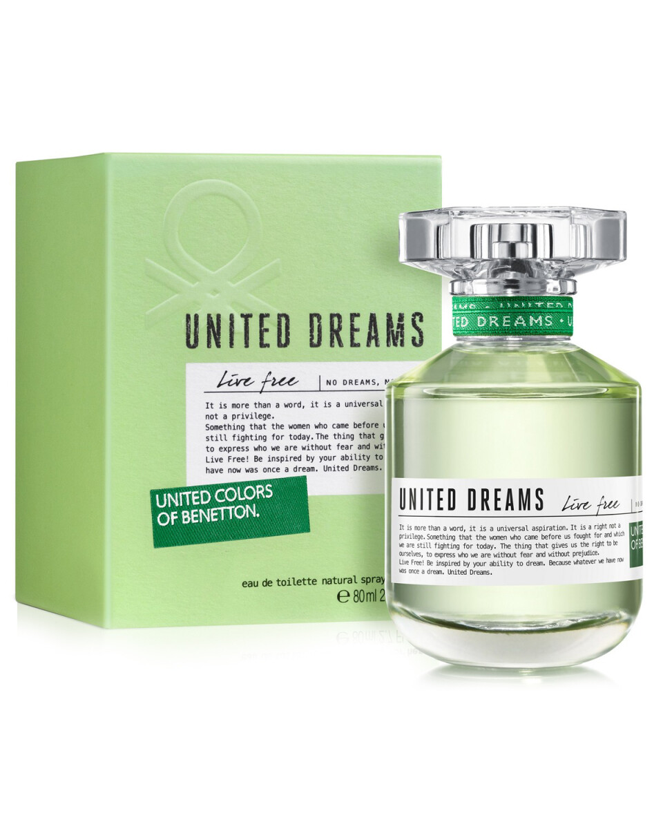 Perfume Benetton United Dreams Live Free For Her EDT 80ml Original 