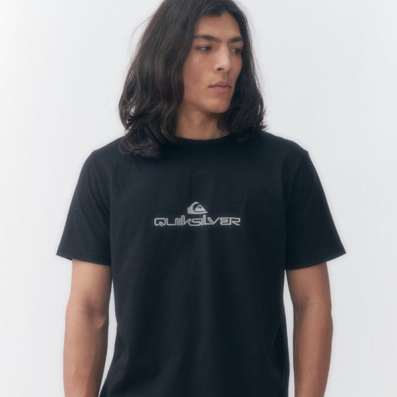 Remera Quiksilver Logo Negro