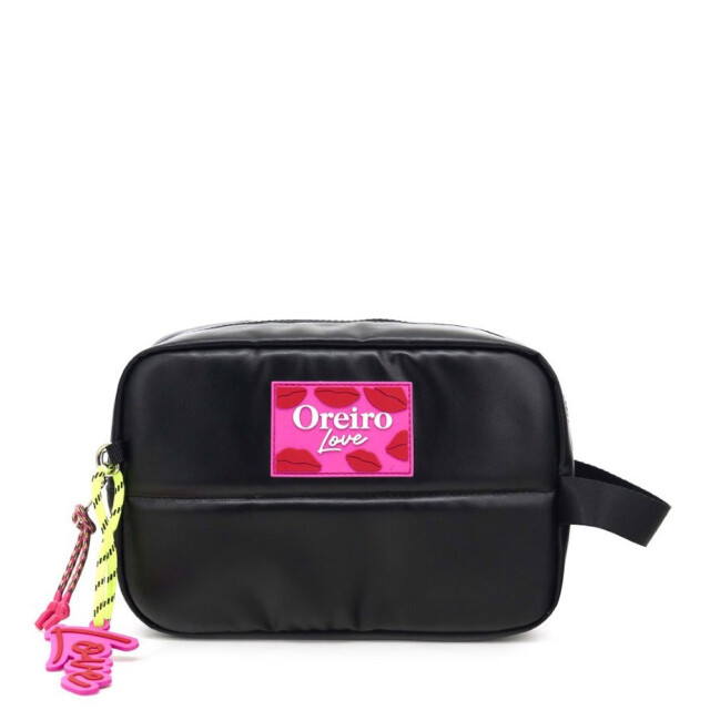 Necessaire Las Oreiro Oreiro Love Negro