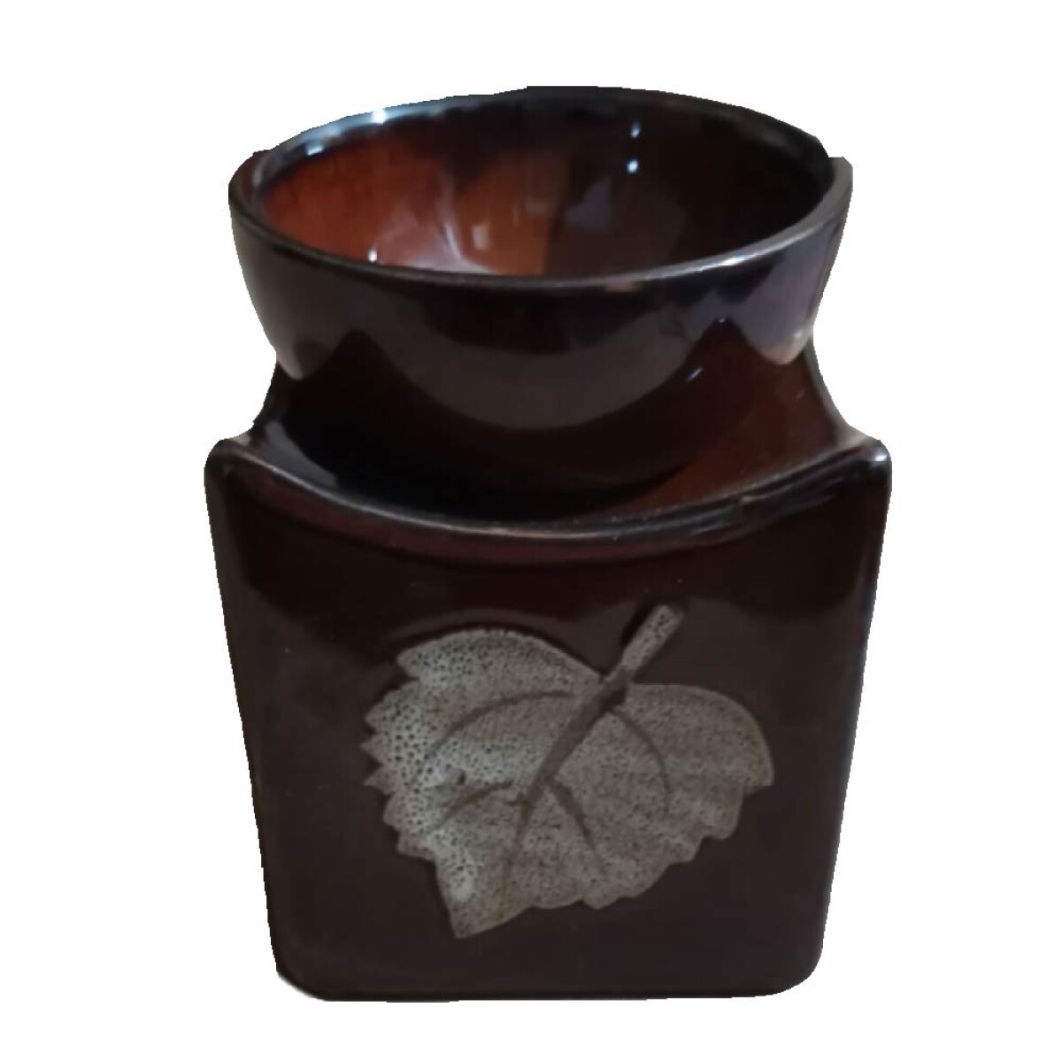 Horno Ceramica Con Hojita Medidas 8*9.7 Cm 