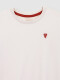 Camiseta Bordado Langosta Blanco