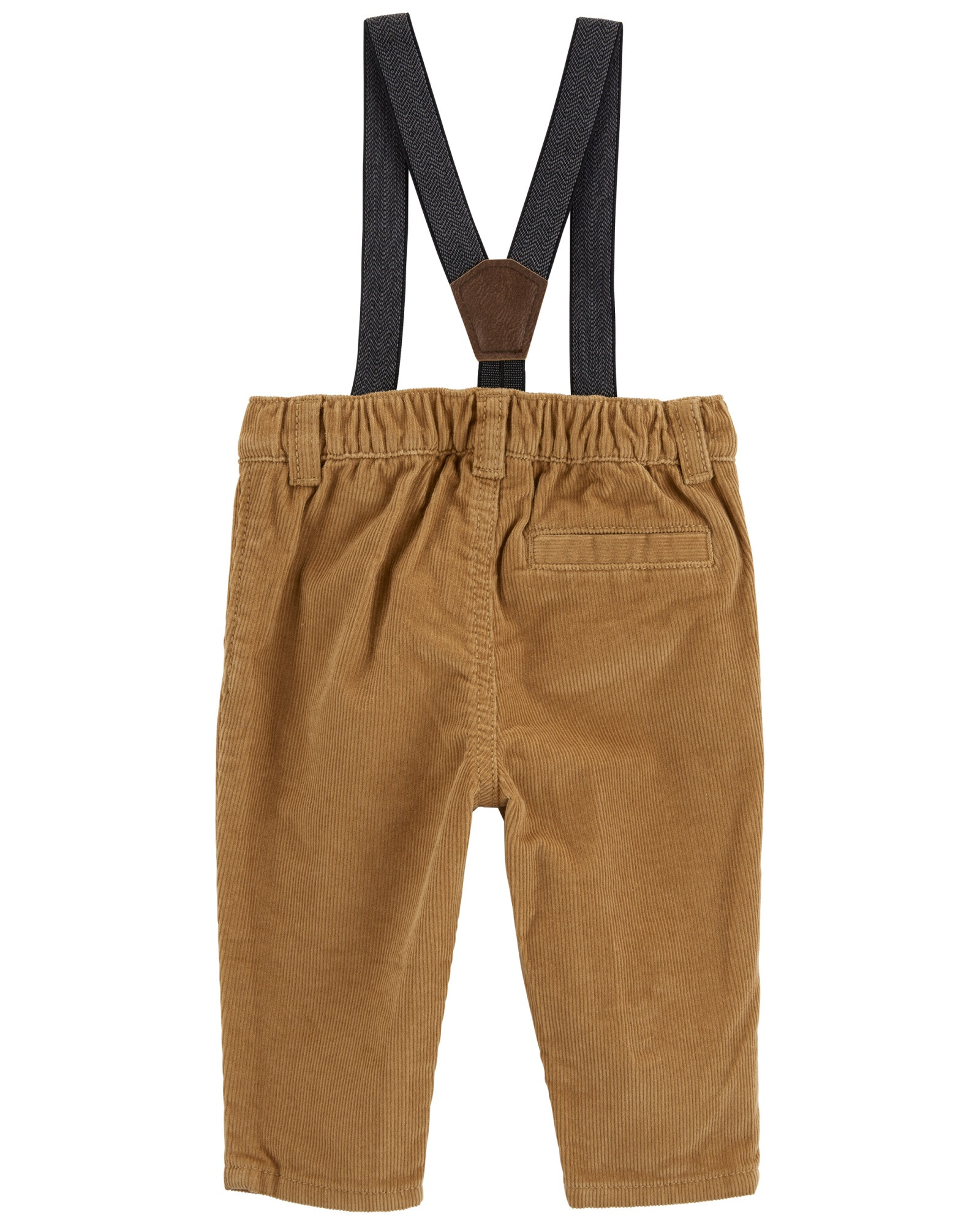 Pantalón de pana, con tiradores, marrón Pantalón de pana, con tiradores, marrón
