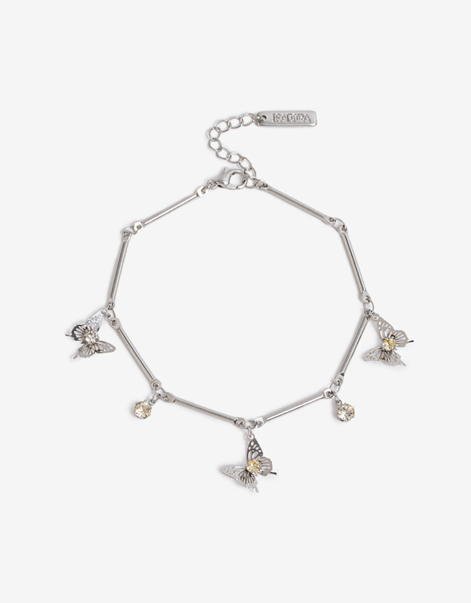 Pulsera Flexible Metal Mariposa 