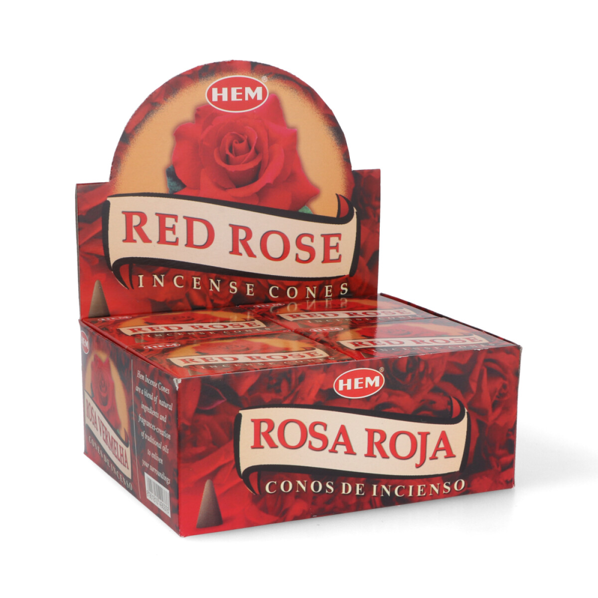 CONOS HEM CAJA X12 - Rosa Roja 