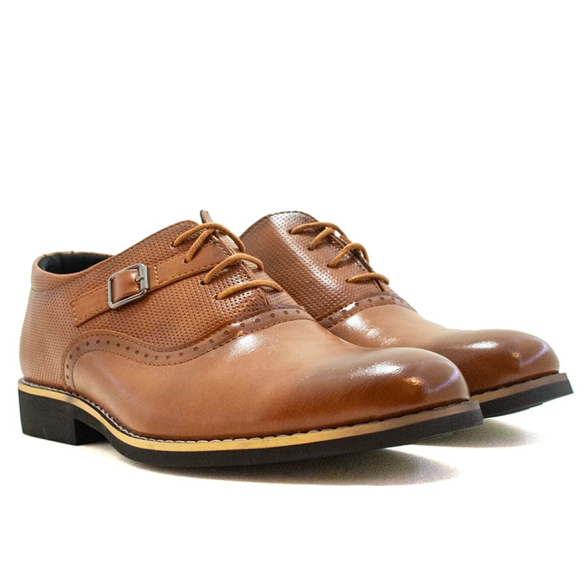Zapatos Starsax Acordonado de Hombre - FD05M - Negro 