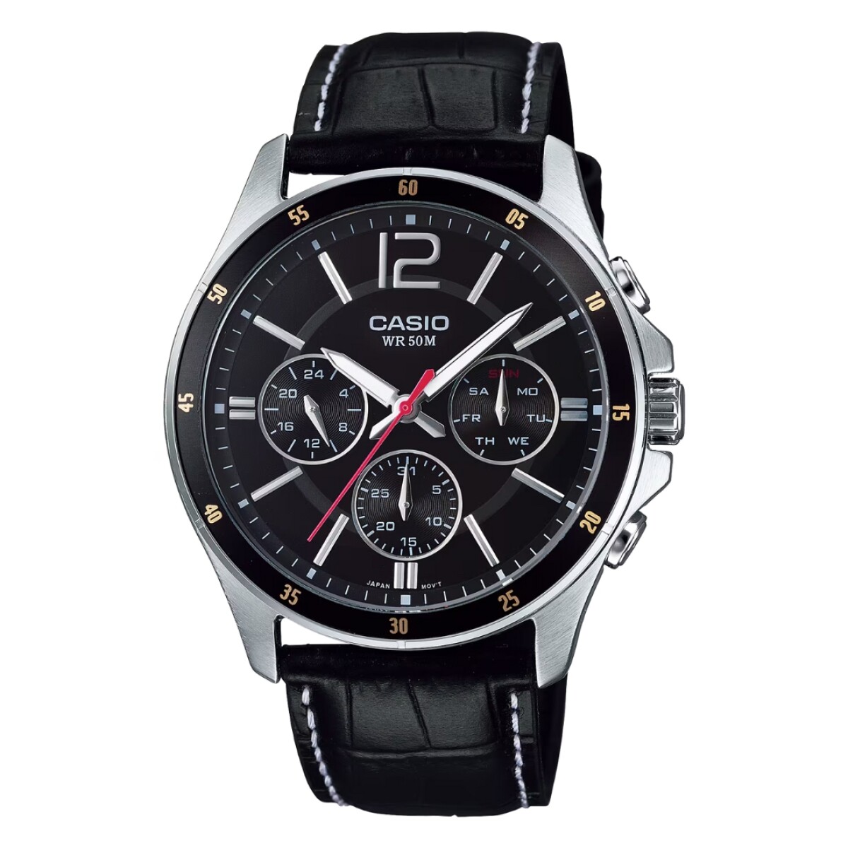 Reloj Casio MTP1374L 1AVDF para hombre de cuero - Negro 