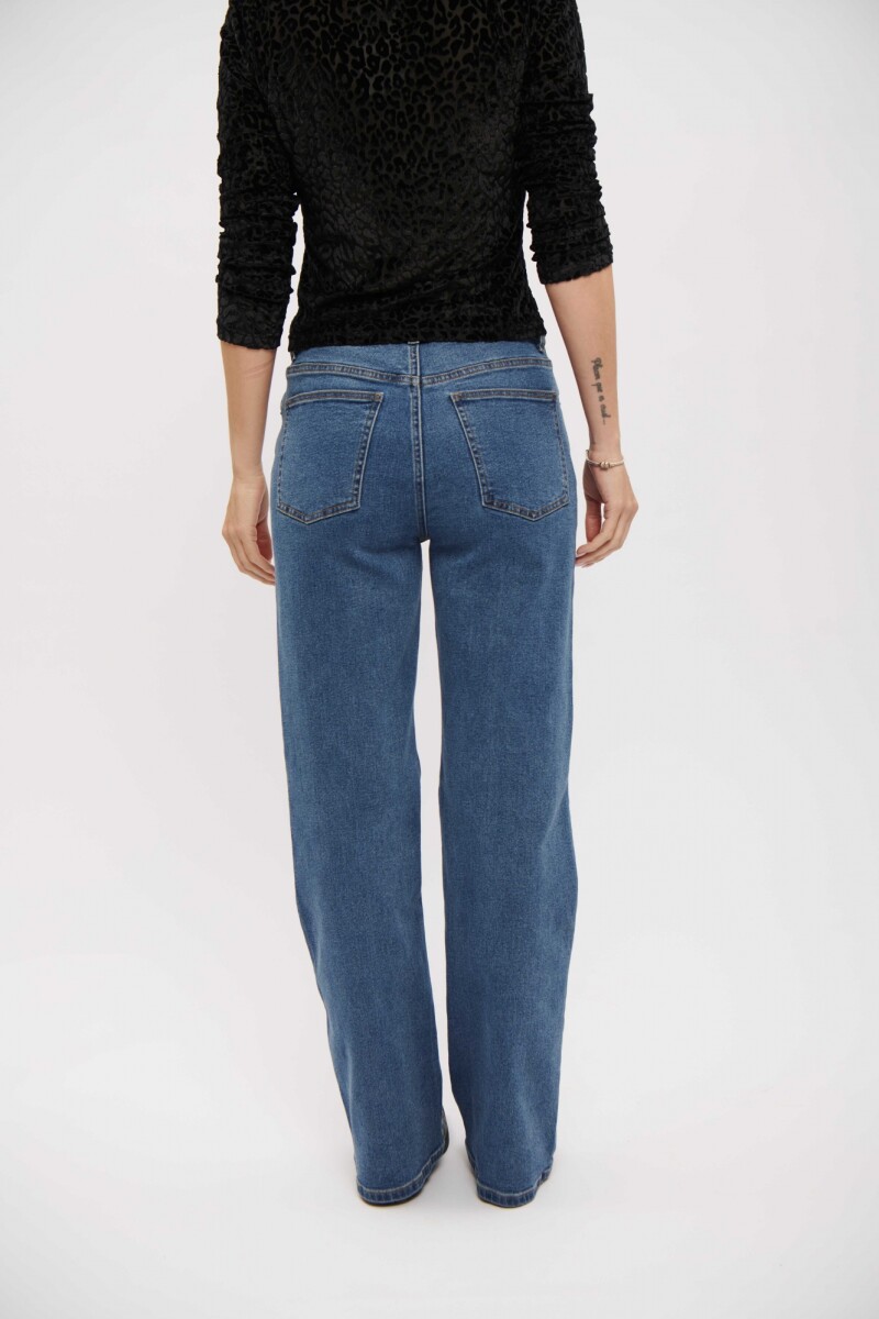 JEAN DANA WIDE LEG AZUL OSCURO