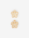 Broches Sets Strass Set De Broches Flores - Combinacion Bicolor