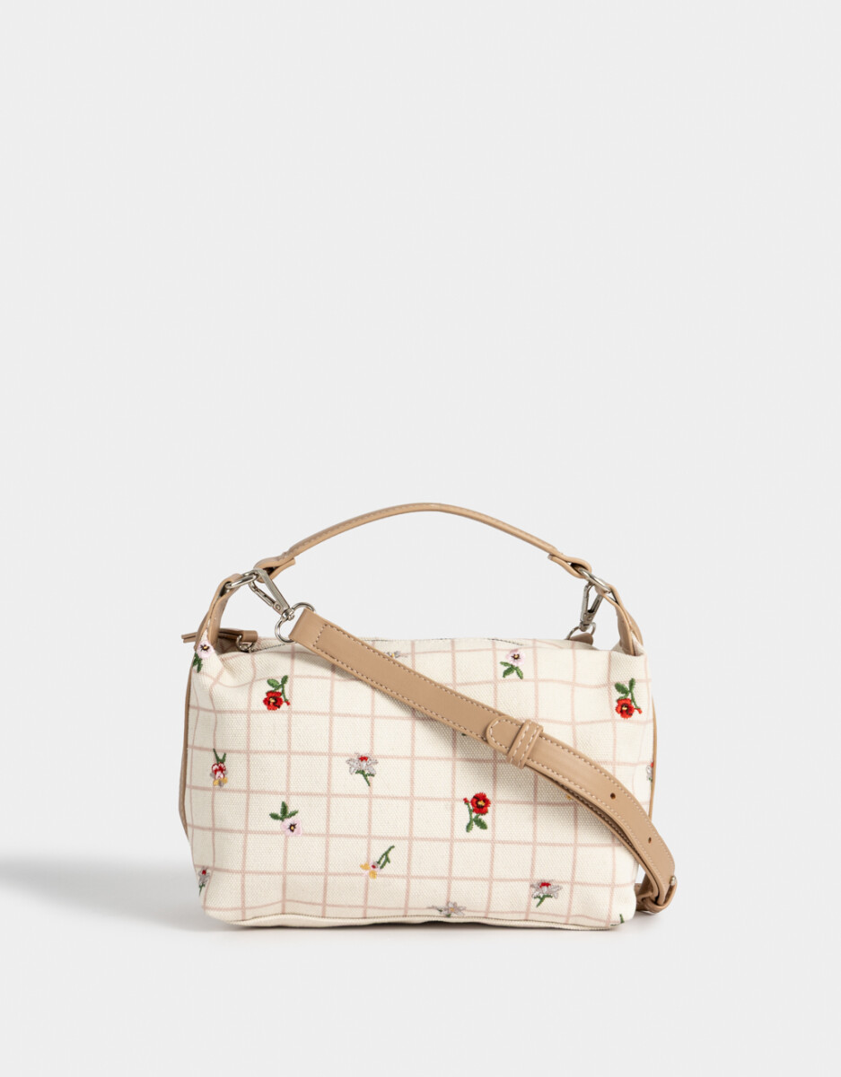 Bandolera Canvas Flores 