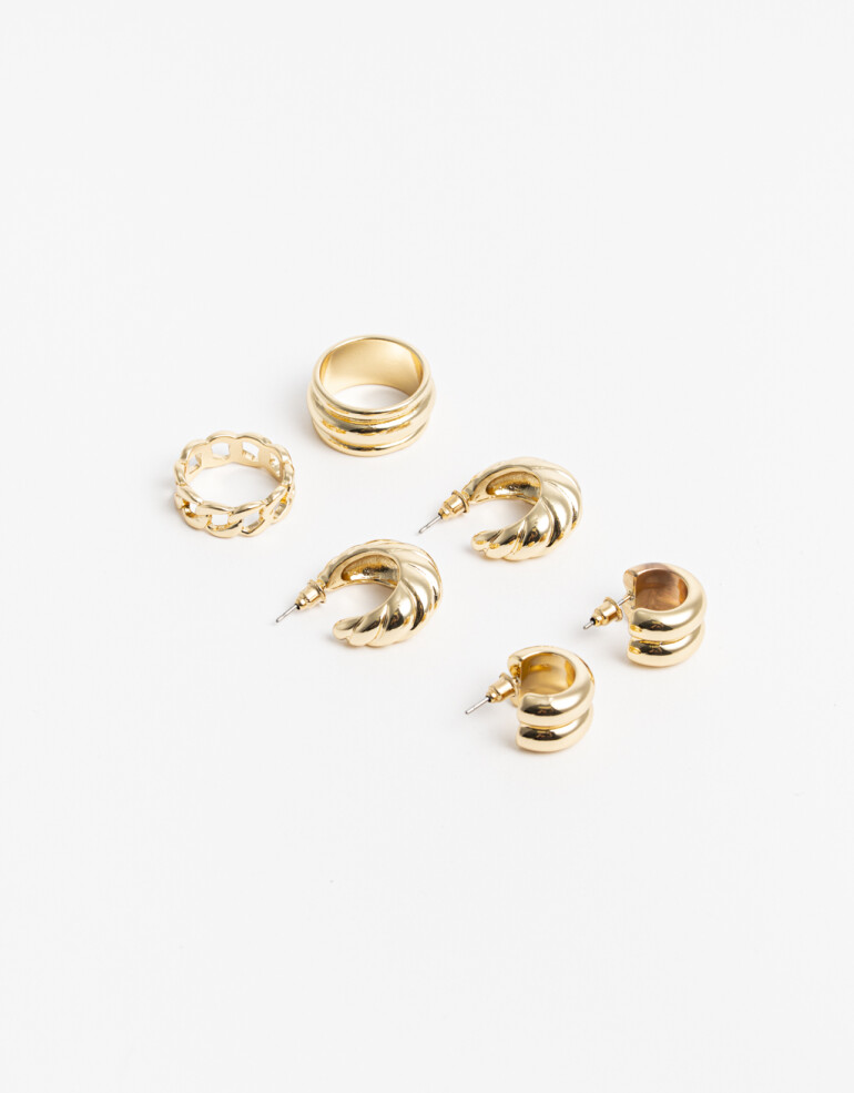 Bijouterie Set Metal Bijouterie Set Vintage - Dorado