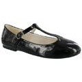 Balerinas Infantiles Croco Kids Zapato Gacela Negro (Charol)