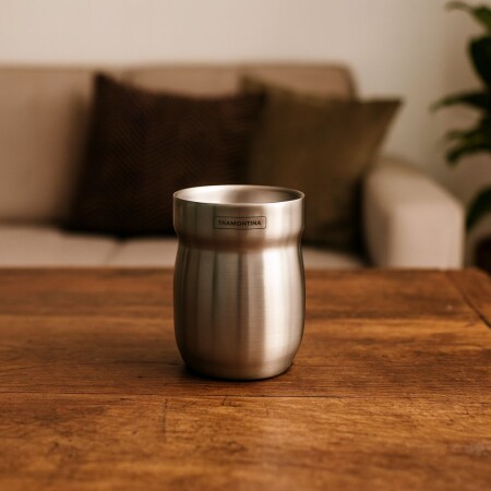 MATE TRAMONTINA ACERO INOXIDABLE 240ML PLATEADO