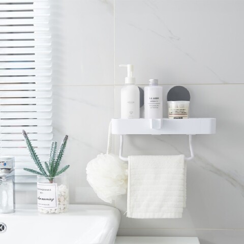 Estante autoadhesivo plástico sin agujeros de pared Estante autoadhesivo plástico sin agujeros de pared
