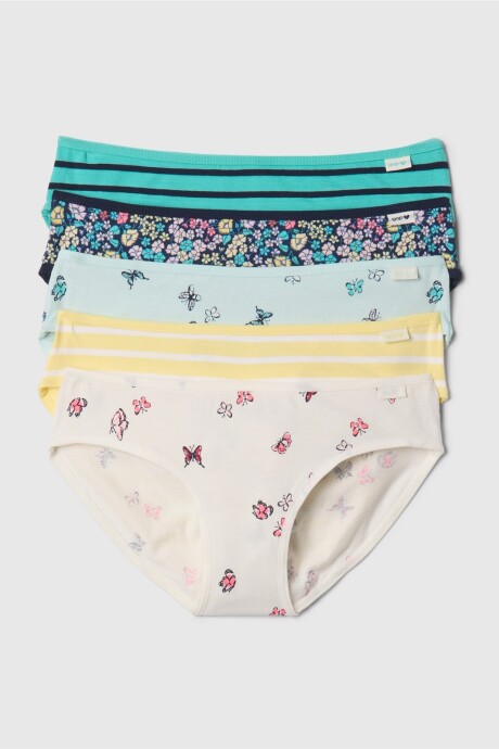 Bombachas Pack X5 Niña Multi Print 803