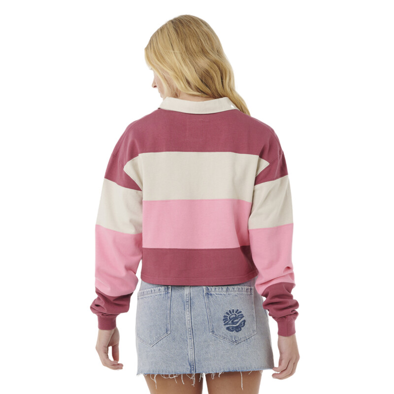 Buzo Rip Curl Keepsakes Rugby Top - Rosa Buzo Rip Curl Keepsakes Rugby Top - Rosa