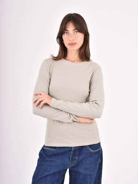 REMERA NULA VERDE GRISACEO