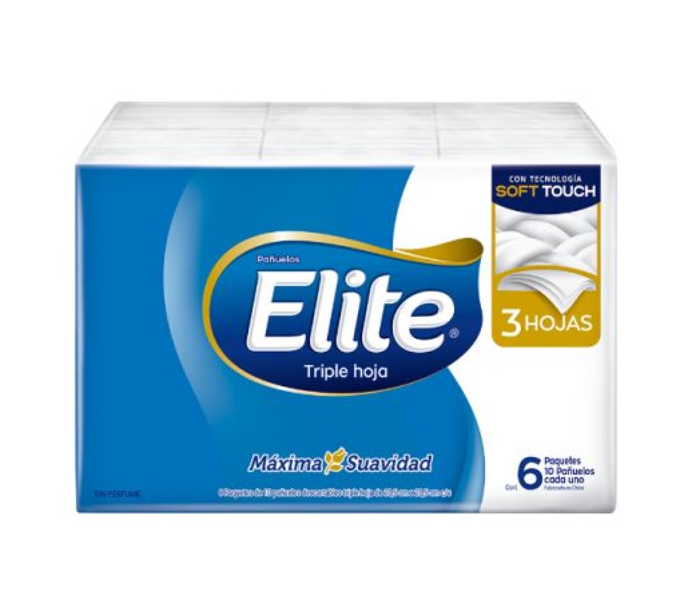 Elite Pañuelos Desechables 6 Unidades – Higiene Compacta