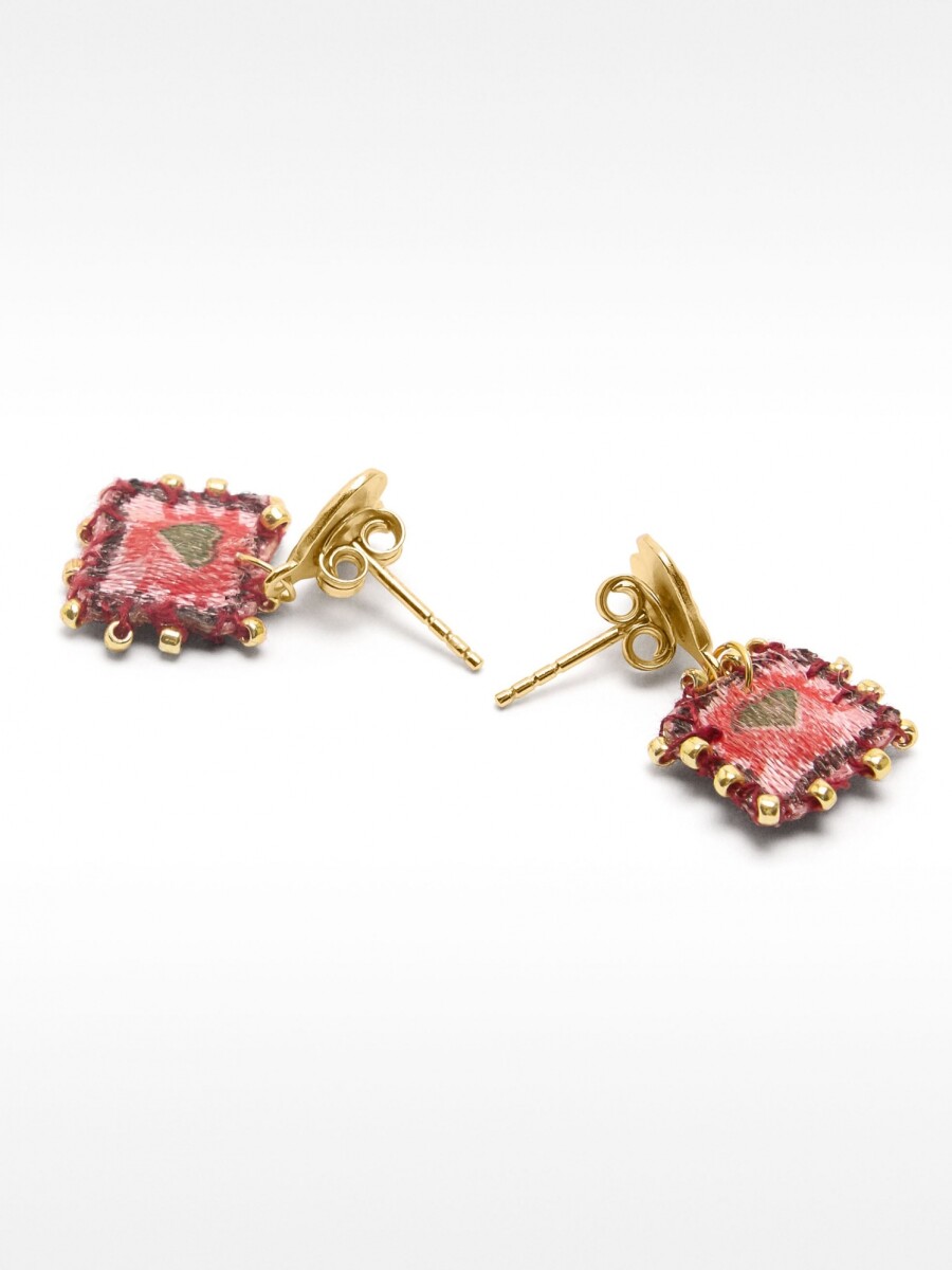 Pendientes Corazones - Plata De Ley 925 rosa
