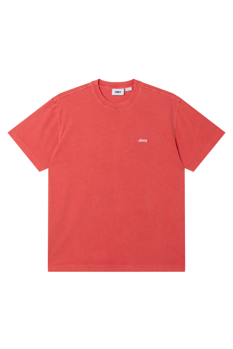 LOWERCASE PIGMENT TEE SS Rojo