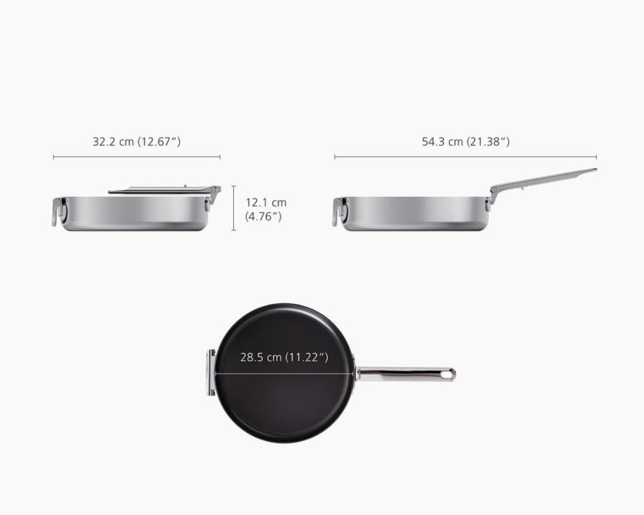 Sartén Space Steel 28 cm Antiadherente Joseph Joseph - Preventa Sartén Space Steel 28 cm Antiadherente Joseph Joseph - Preventa