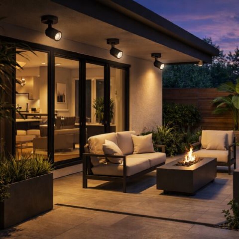 SPOT DE EXTERIOR 7W NEGRO 3000K IP65 SPOT DE EXTERIOR 7W NEGRO 3000K IP65