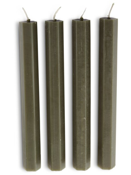 Vela candelabro HOLME H20cm oliva 4u/pk Vela candelabro HOLME H20cm oliva 4u/pk