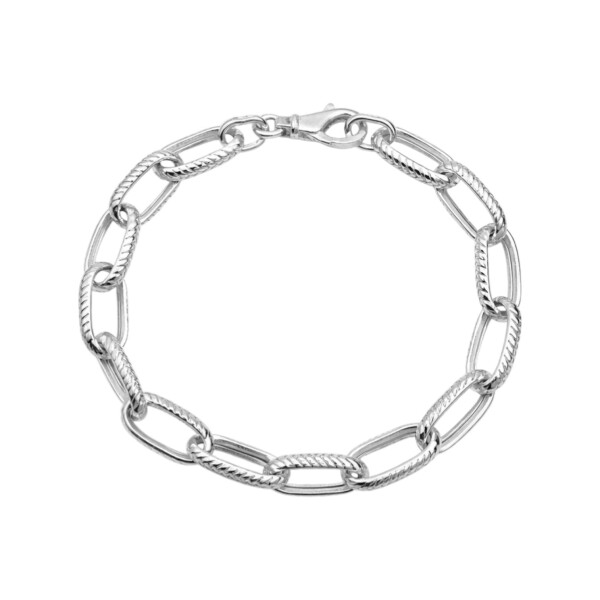 Pulsera oval - Plata 925 - sin piedra - PU3895 sinpiedra