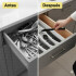 Set de 24 Cubiertos IMBACK IBK-HMJ077 | Acero Inoxidable con Cubertero Organizador de 6 Compartimentos Negro Mate Set de 24 Cubiertos IMBACK IBK-HMJ077 | Acero Inoxidable con Cubertero Organizador de 6 Compartimentos Negro Mate