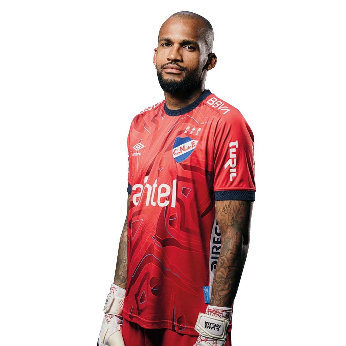 Camiseta - Umbro - UMBRO CAMISETA GOLERO OFICIAL 2025 CNF de Hombre - NU143052 - Rojo-blanco 