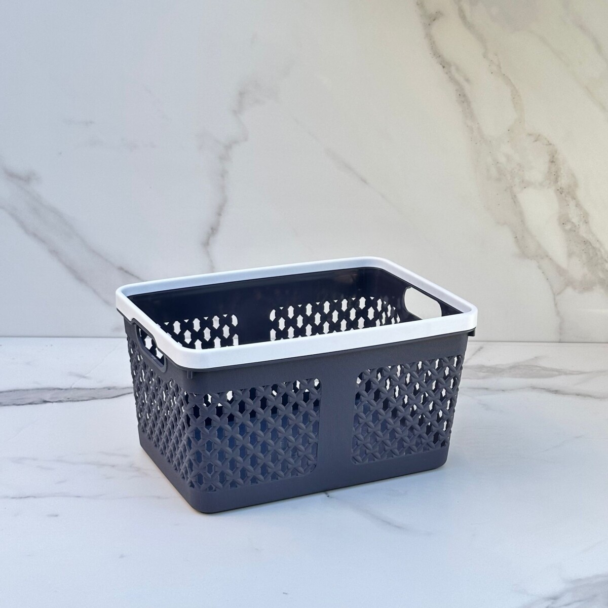 Canasto Organizador Polipropileno Alto 14cm x Ancho 19cm x Largo 26cm 