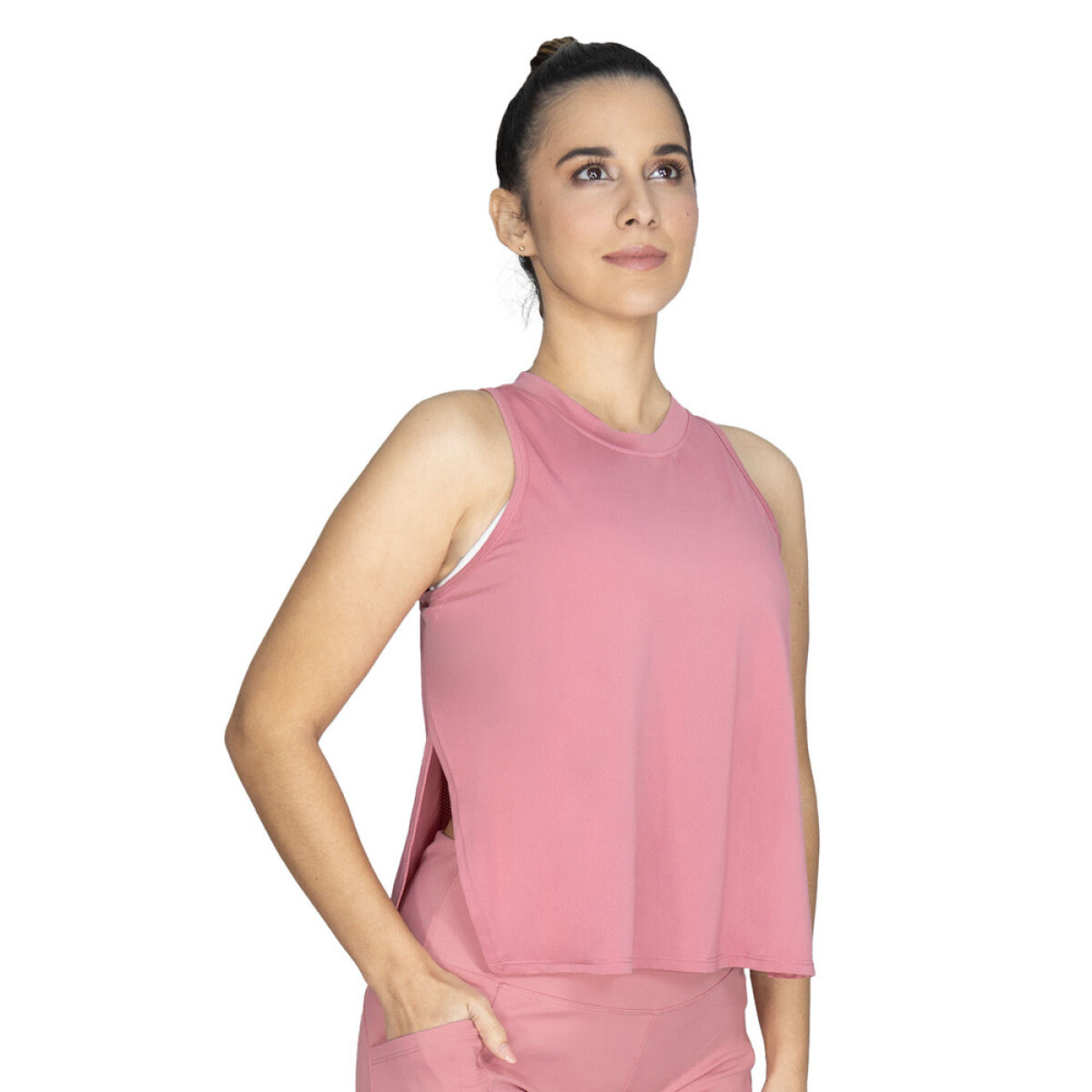 TANK FEM POLY/SPX EVERLAST TWIST PK W6 - Pink Miscellaneous 