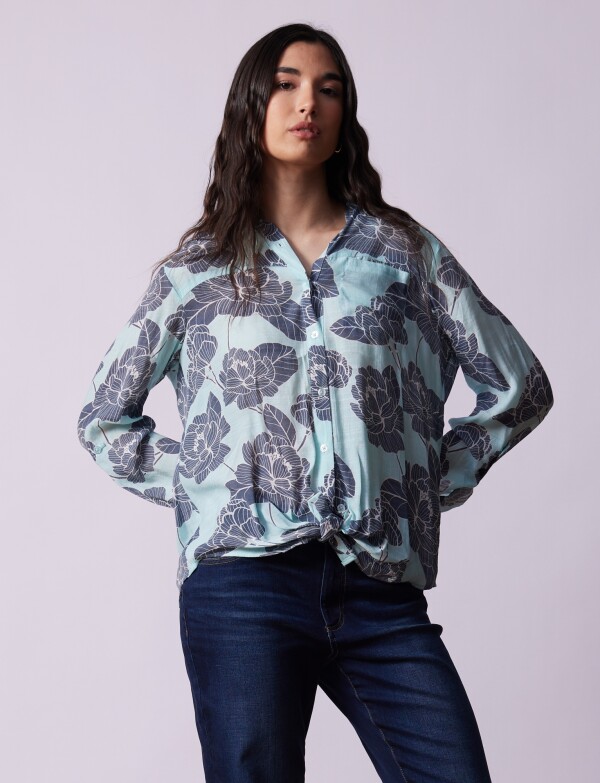 Blusa Nudo Printed CELESTE/MULTI