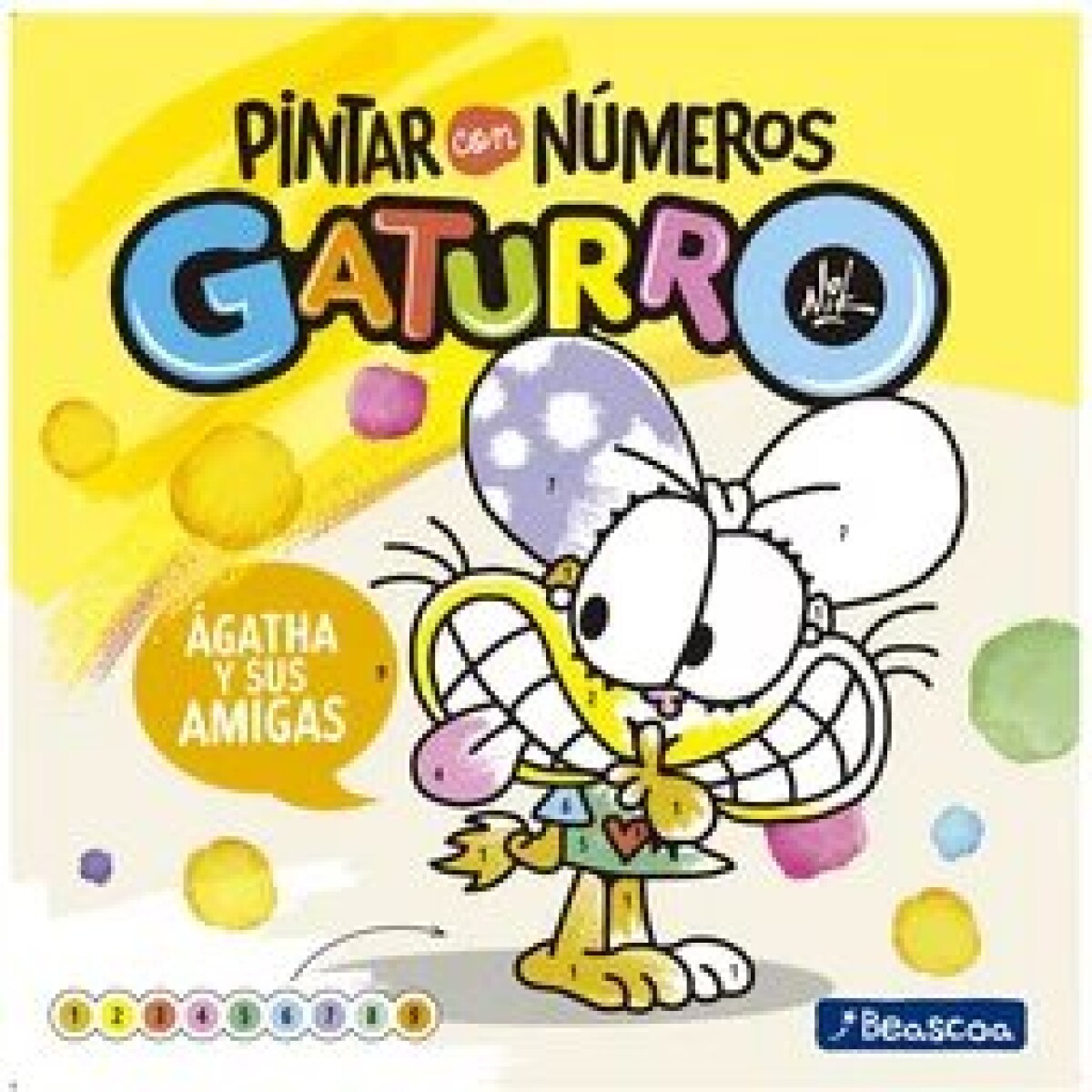 PINTAR CON NUMEROS GATURRO AGATHA Y SUS AMIGAS 