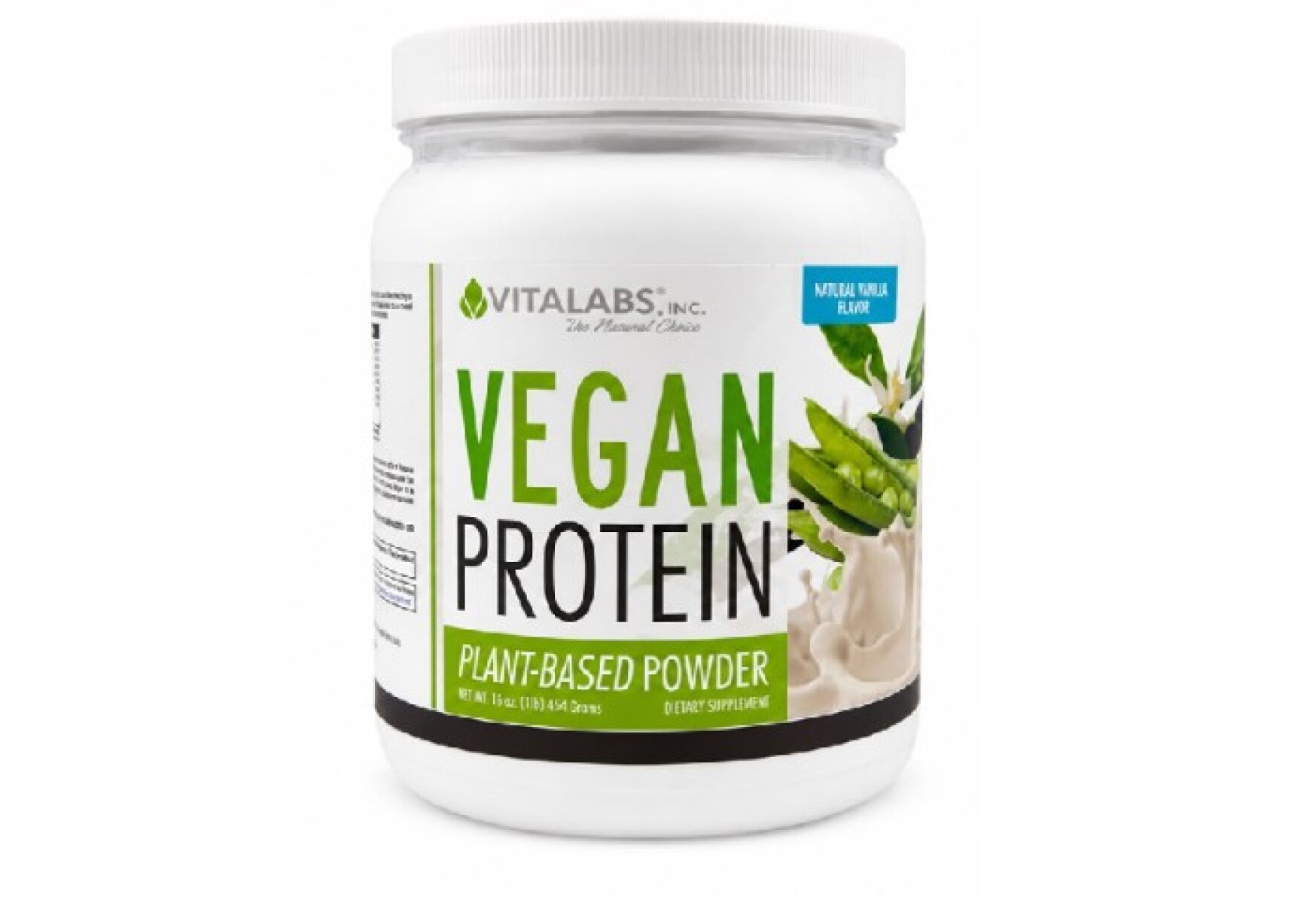 Vegan Protein 454g Vitalabs - Vainilla 