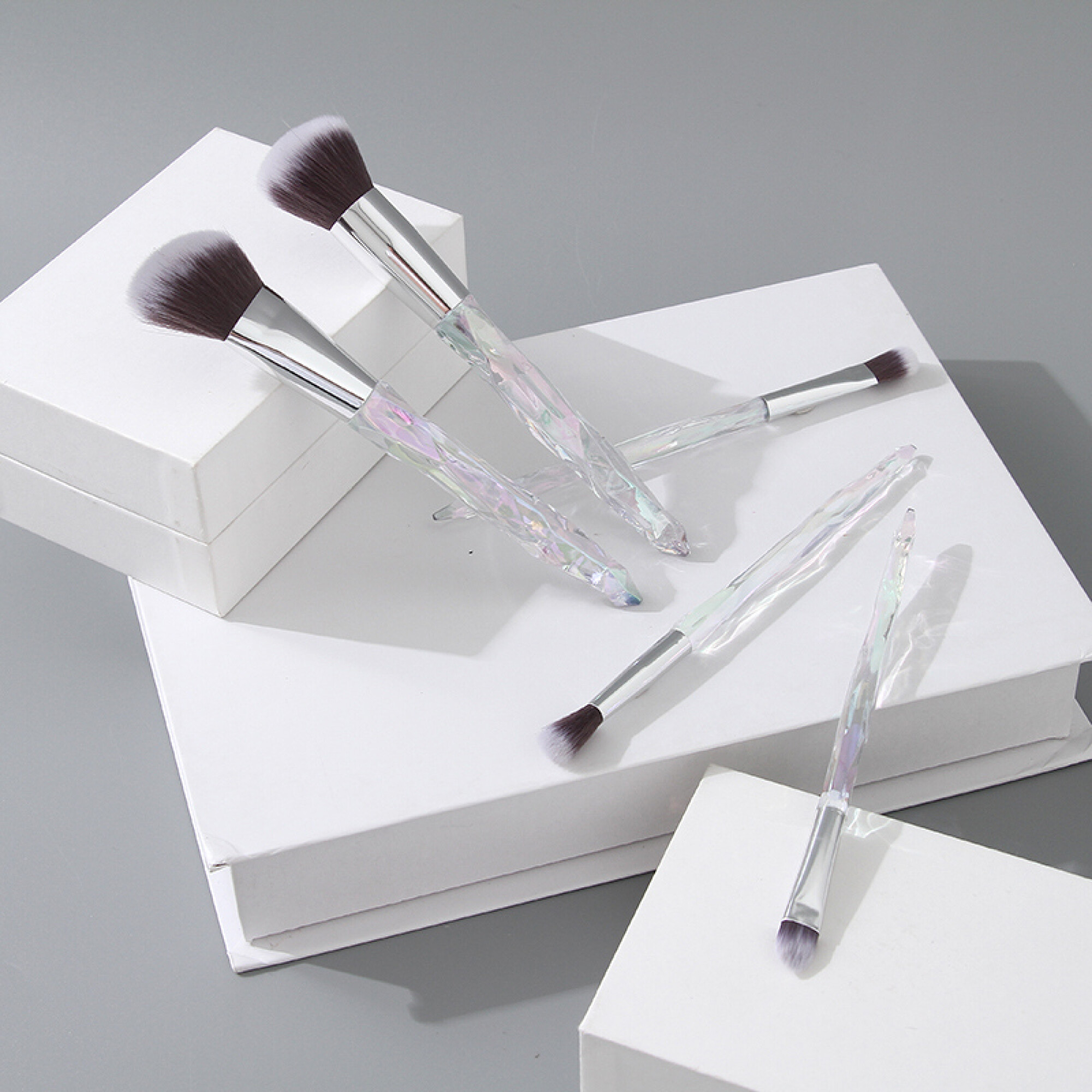 Brochas De Maquillaje Diamante Cristal - Plata - Unica — Ximi Vogue