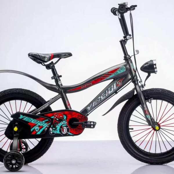 Bicicleta Fly Rodado 16 Rueditas Timbre Y Luz Gris