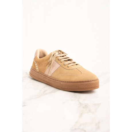 Zapatilla Combinada Gamuza Mocha