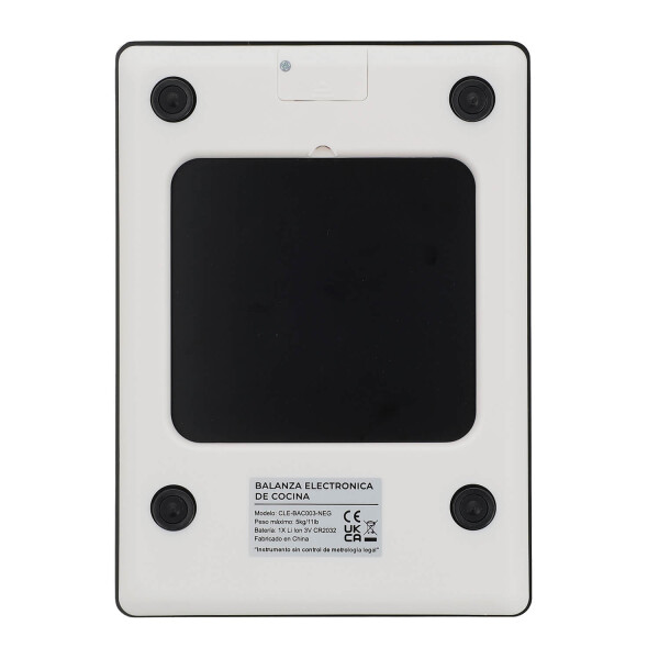 Balanza Digital de Cocina IMBACK con Precisión 1g a 5kg, Acero Inoxidable Color Negro Balanza Digital de Cocina IMBACK con Precisión 1g a 5kg, Acero Inoxidable Color Negro