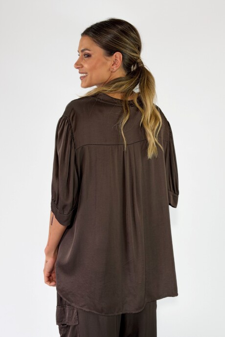BLUSA ARIENZO Chocolate