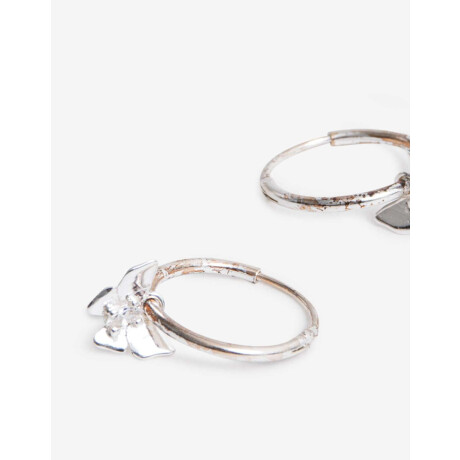 Argollas Plata 925 Con Cubic Plateado