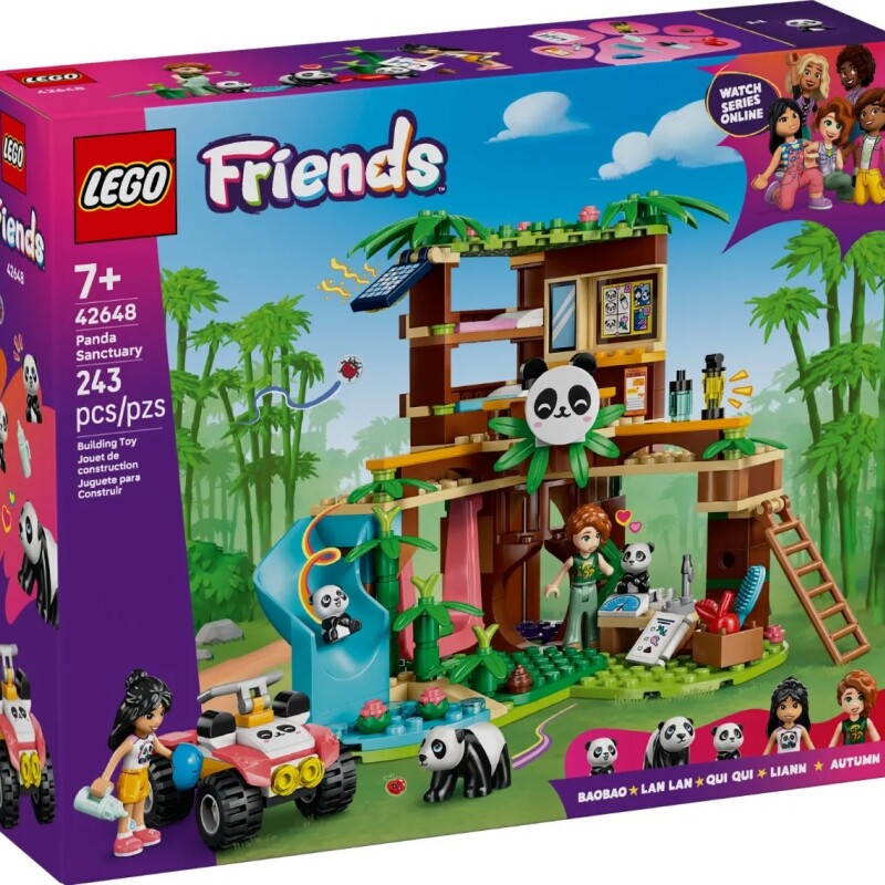 LEGO Friends 42648 Santuario de Pandas – Casa en el Árbol + 2 Minidolls y 3 Pandas LEGO Friends 42648 Santuario de Pandas – Casa en el Árbol + 2 Minidolls y 3 Pandas