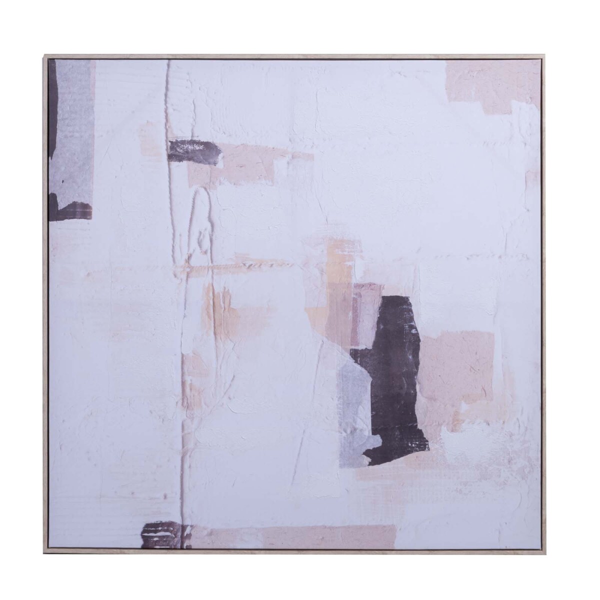 CUADRO 100X100CM - PAPEL NATURAL-BEIGE MOTION I 